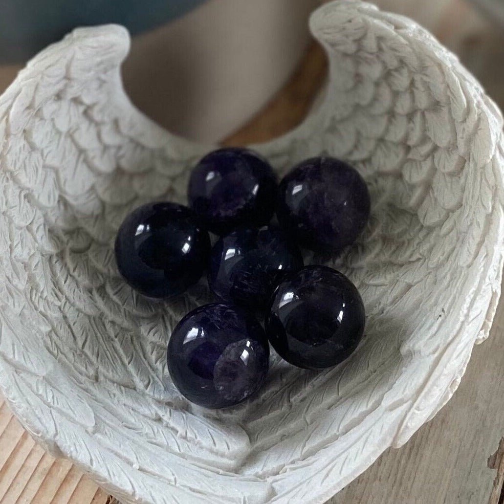 Amethyst Mini Spheres | Intuition | Psychic Abilities | Third Eye | Crown Chakra - Amethyst Essential Healing