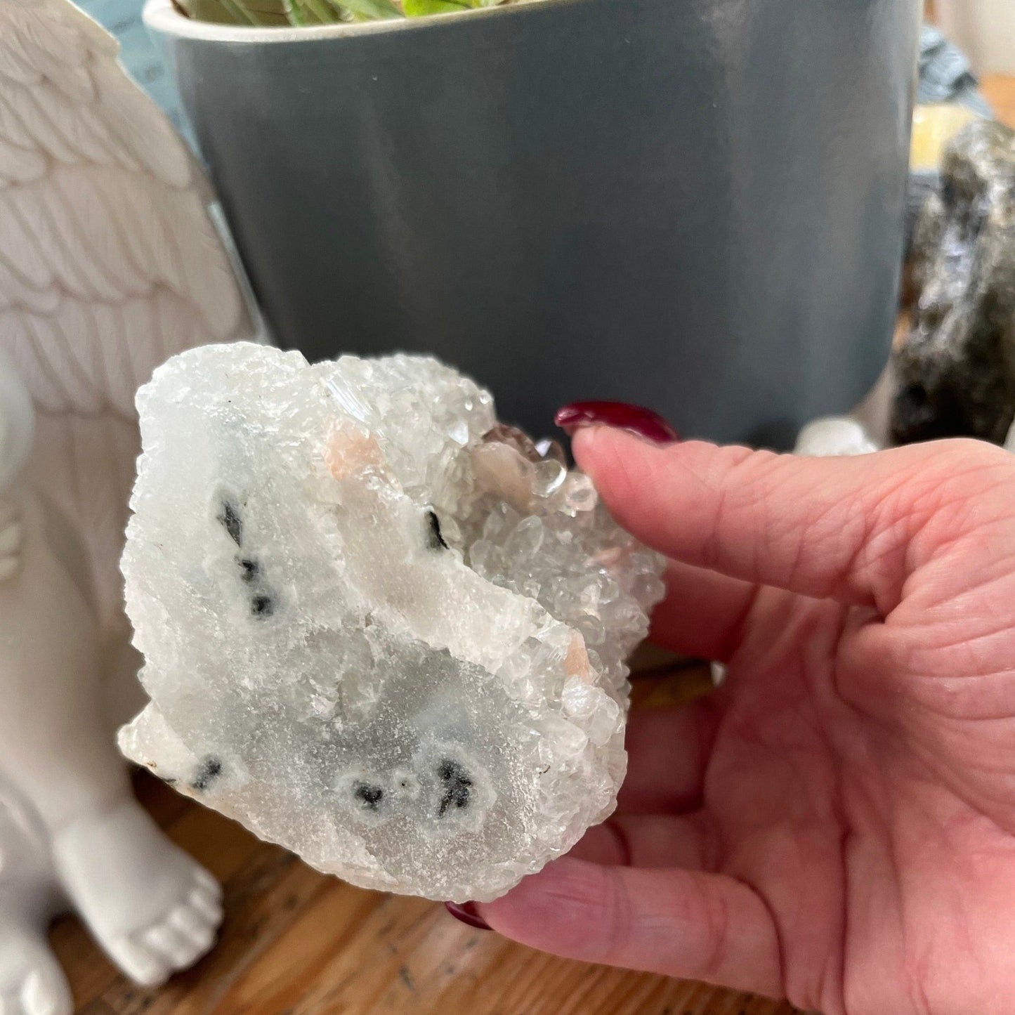 Apophyllite Clusters | Natural Apophyllite | Raw Crystals | Raw Clusters | Meditation Stone | Cleansing Crystal | Spiritual Growth - Amethyst Essential Healing