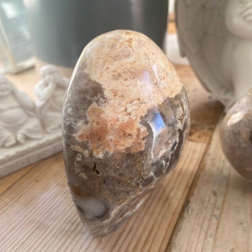 Crazy Lace Agate Polished Free Form | Reiki energy | Meditation stone | Statement Piece - Amethyst Essential Healing