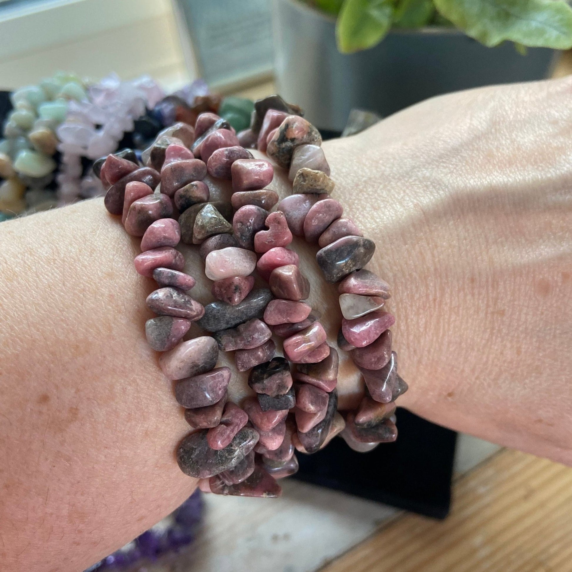 Crystal Chip Bracelets Stretchy | Stackable | Crystal Jewellery | Chakra Healing | - Amethyst Essential Healing