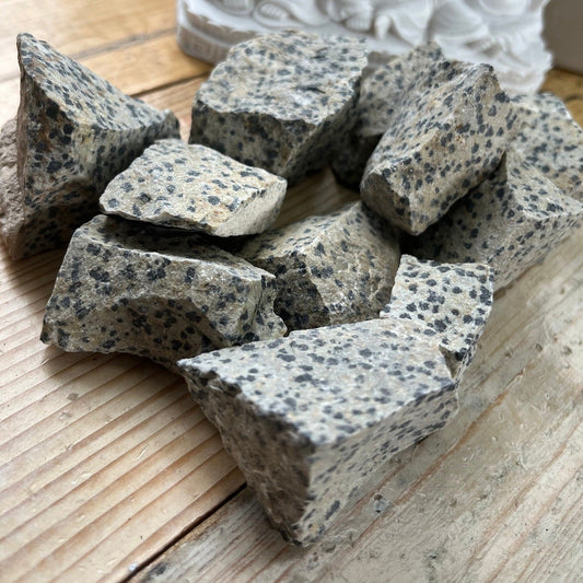 Dalmatian Jasper natural pieces | Raw crystals | Rough stones | Grounding Energy - Amethyst Essential Healing