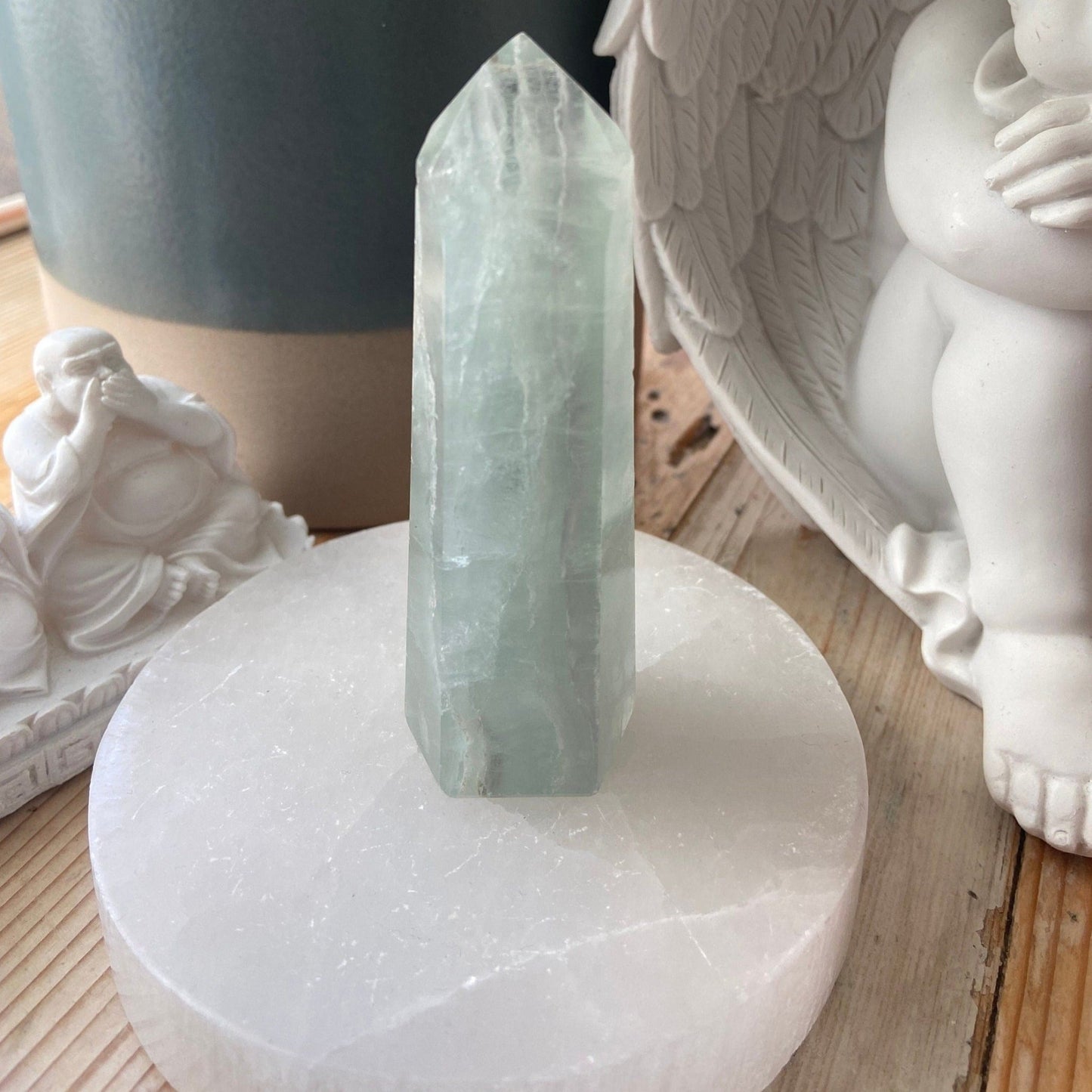 Fluorite Tower/Obelisk High Quality | Lavender/Green Fluorite | Third Eye | Crown Chakra - Amethyst Essential Healing