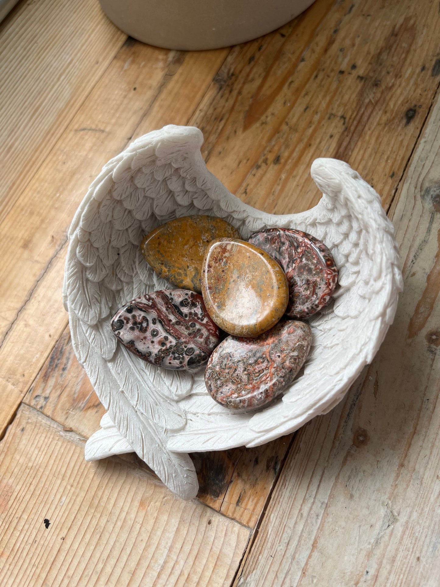 Leopard Skin Jasper | Worry Stone | Thumb Stone | Protection Energy