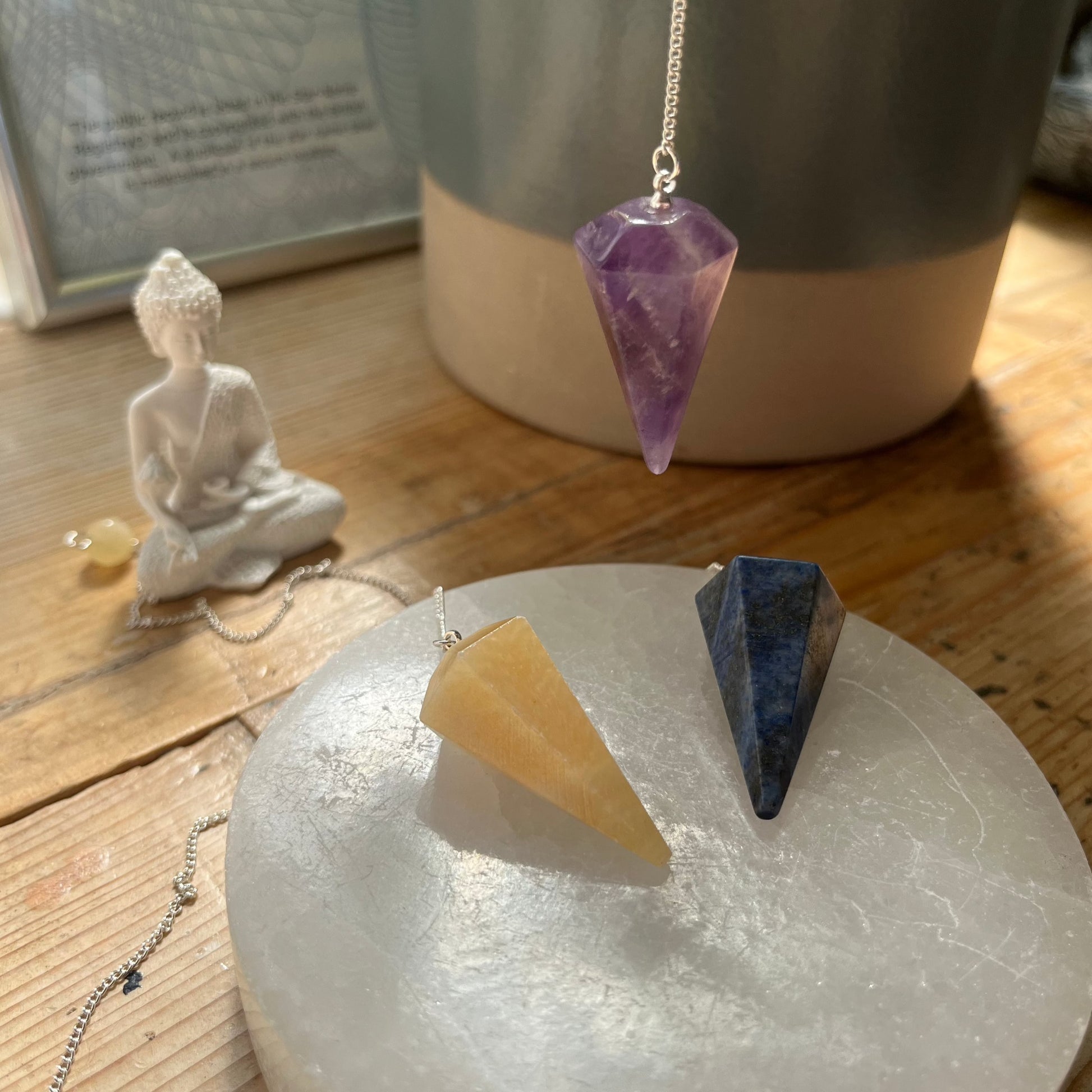 amethyst crystal pendulum