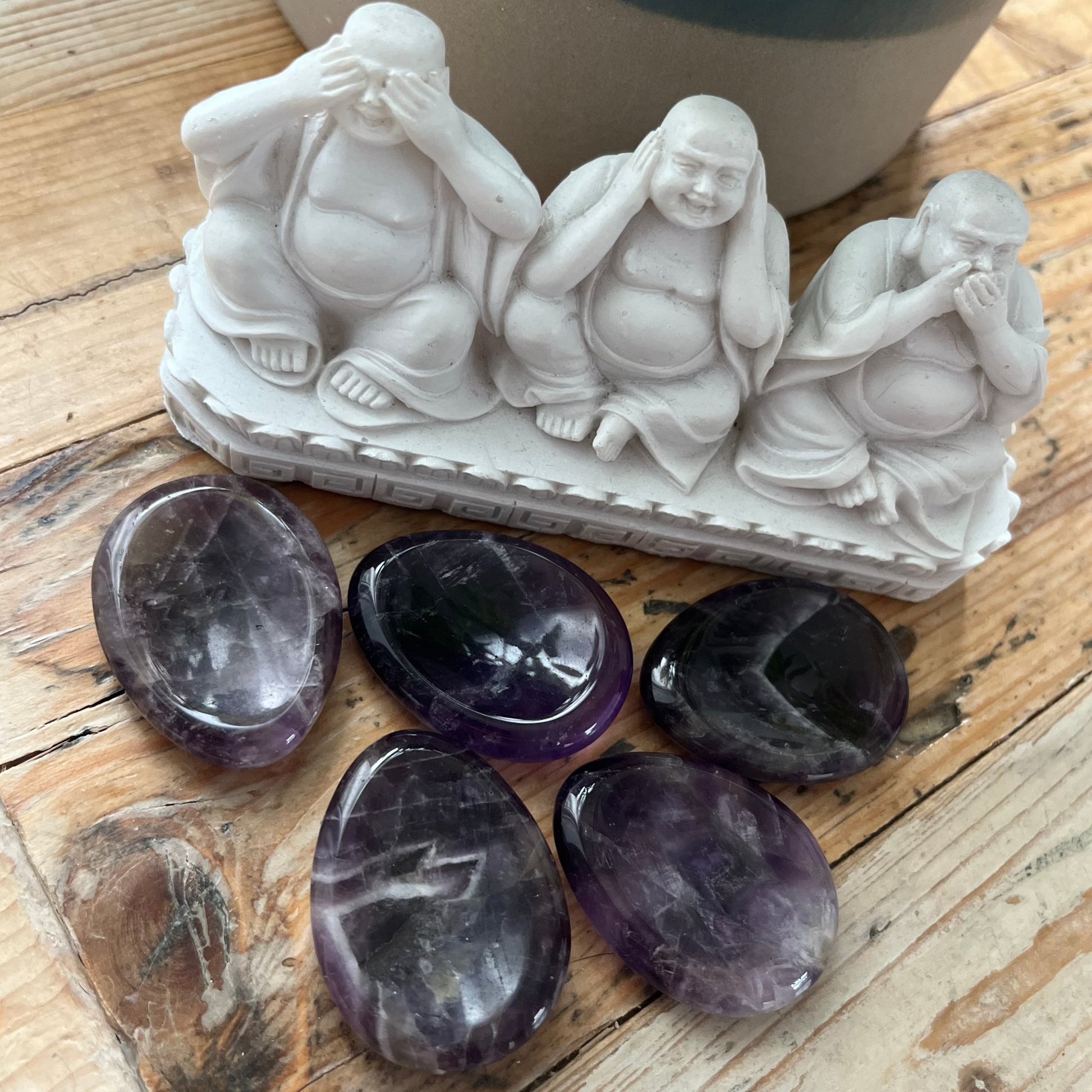 Amethyst Worry Stone, Dream Amethyst, Polished Amethyst