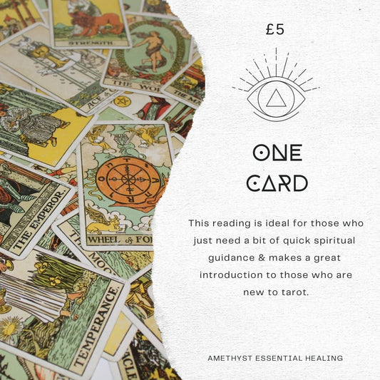 One Card Tarot Reading - Amethyst Essential Healing