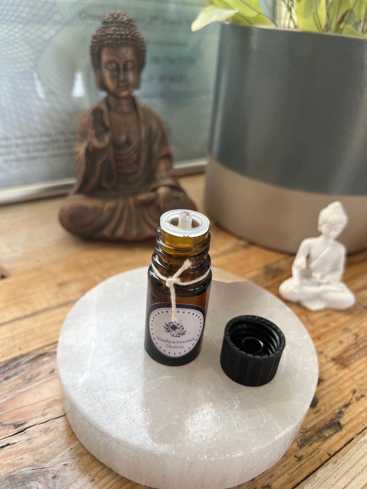 Organic Essential Oils | Diffuser Oil | Aromatherapy Oils | Dropper Bottles | Dropper Oils | 5mls - Amethyst Essential Healing