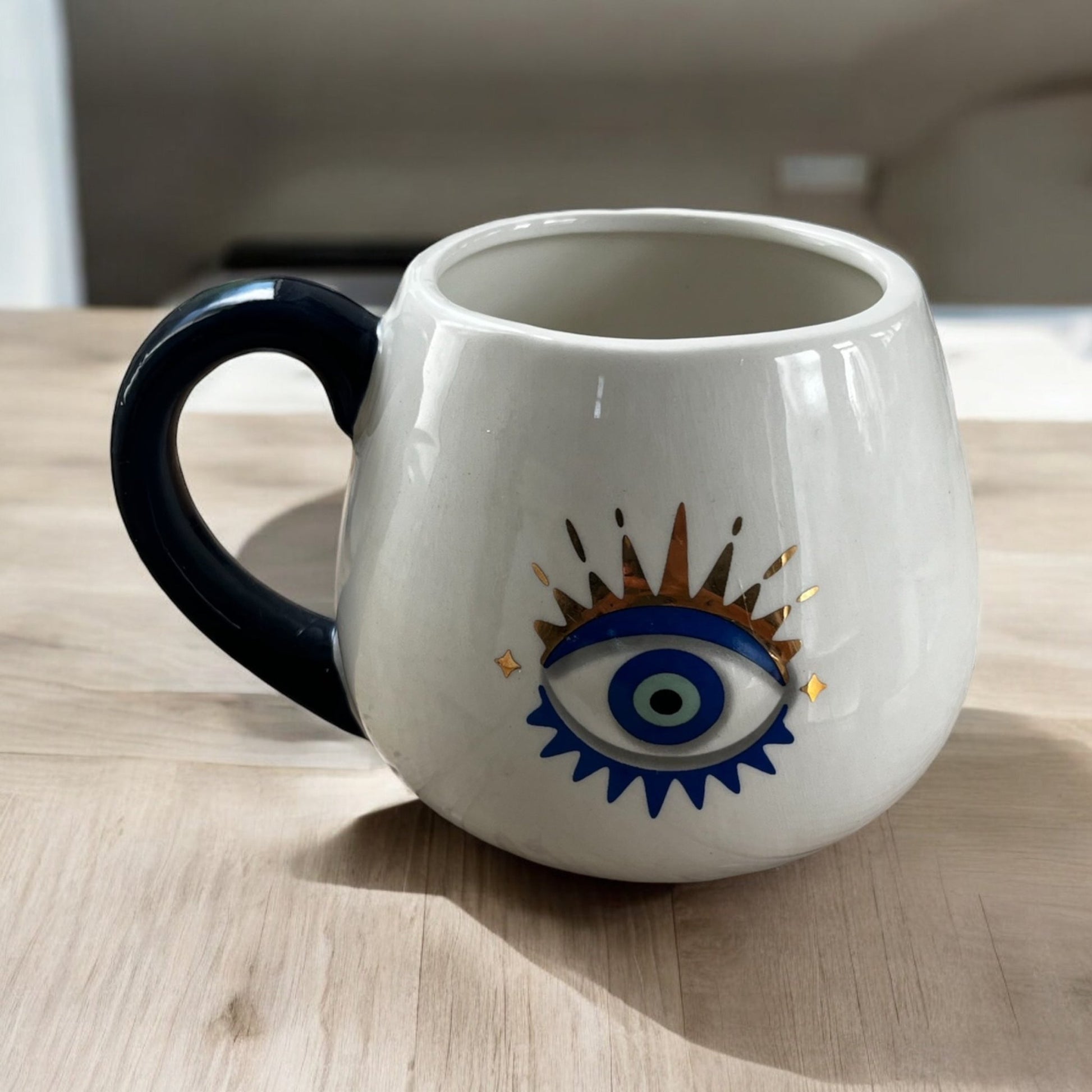 Spiritual Mug Evil Eye - Amethyst Essential Healing